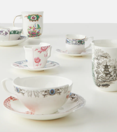 Shop Seletti Hybrid Zora Teacup And Saucer Set In Mul