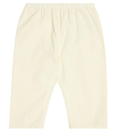 Shop Bonpoint Baby Cotton Sweatpants In Vanille