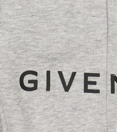 Shop Givenchy 4g And Logo-print Jersey Sweatpants In Grey Marl