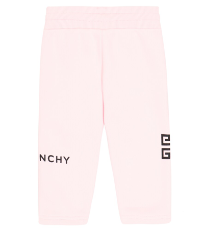 Shop Givenchy Baby Cotton-blend Sweatpants In Marshmallow