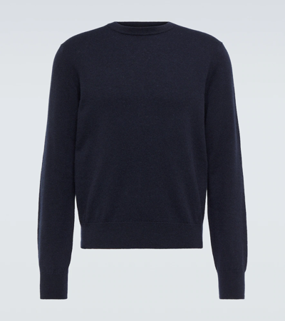 Shop The Row Benji Cashmere Sweater In Dark Navy