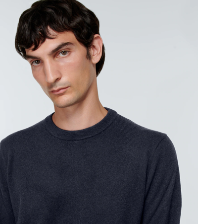 The Row Men's Connor Cashmere Crewneck Sweater In Dark Navy