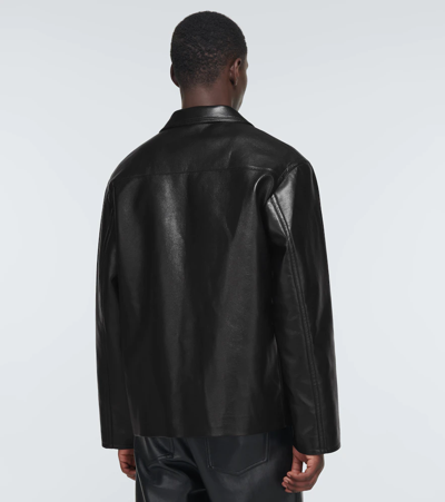 Shop Nanushka Arto Regenerated Leather Jacket In Black