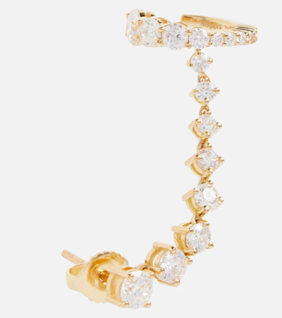 Shop Melissa Kaye Sadie 18kt Yellow Gold Single Earring With Diamonds In Yg