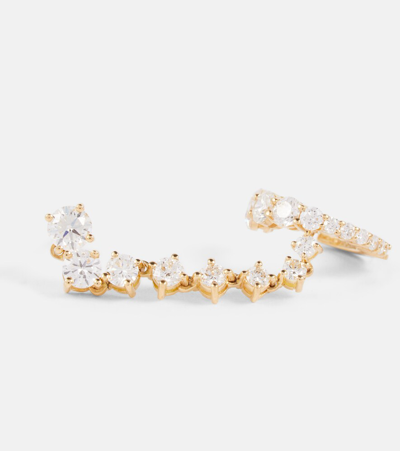 Melissa Kaye Sadie 18kt Yellow Gold Single Earring With Diamonds In Yg