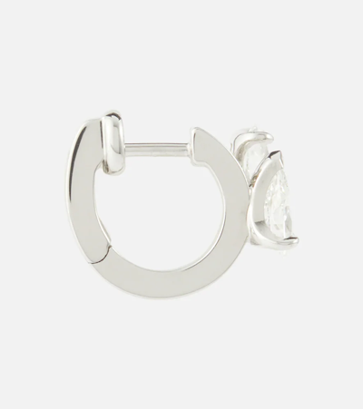 Repossi Serti Sur Vide 24kt White Gold Single Earring With Diamonds In White Gold