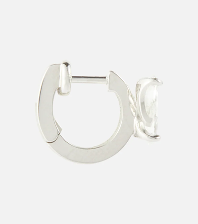 Repossi Serti Sur Vide 24kt White Gold Single Earring With Diamonds In White Gold