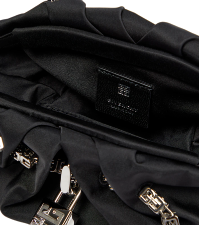 Givenchy Kenny Mini Silk Shoulder Bag In Black