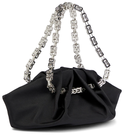 Givenchy Kenny Mini Silk Shoulder Bag In Black