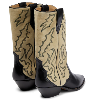 Isabel Marant Duerto Leather Cowboy Boots In Multi