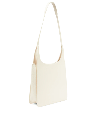 Shop The Row Jules Leather Tote Bag In Milk Pld