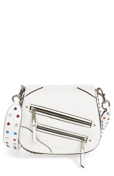 Shop Marc Jacobs 'small P.y.t.' Leather Saddle Crossbody Bag In Star White