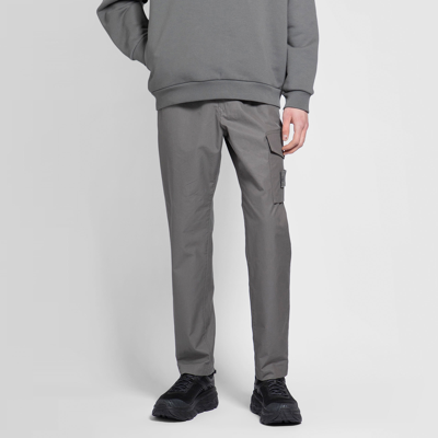 Shop Stone Island Trousers In Grey