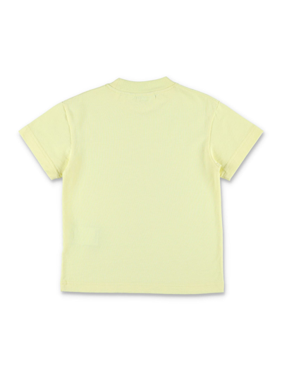 Shop Palm Angels Palms T-shirt In Yellow Green