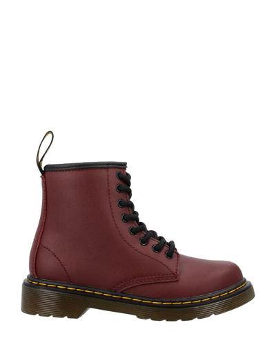 Shop Dr. Martens' Leather Ankle Boots In Cherry