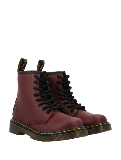 Shop Dr. Martens' Leather Ankle Boots In Cherry