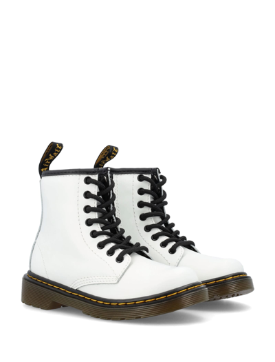 Shop Dr. Martens' Leather Ankle Boots In White