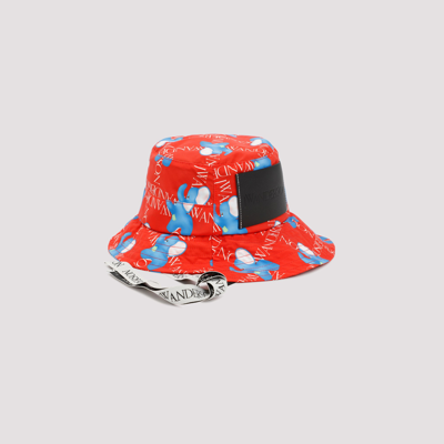 Shop Jw Anderson J.w. Anderson Loewe Asymmetric Bucket Hat In Red