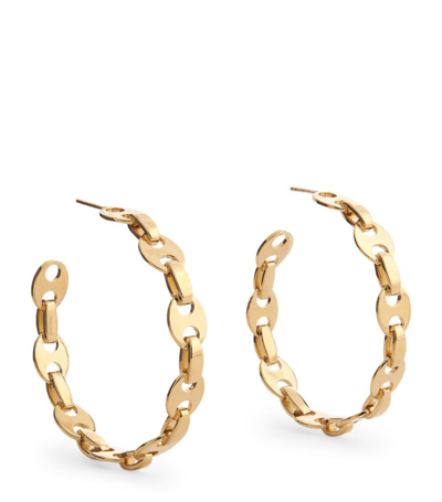 Shop Rabanne Brass Nano Hoop Earrings In Gold
