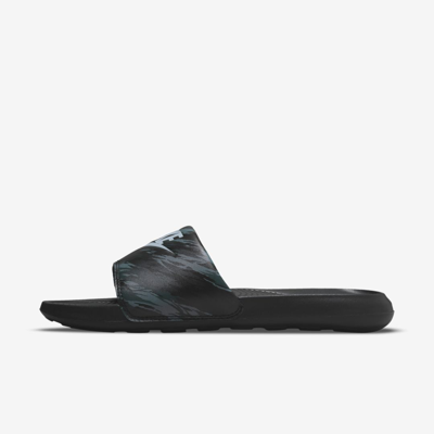 Shop Nike Men's Victori One Printed Slides In Black