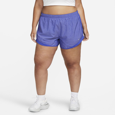 Shop Nike Women's Tempo Running Shorts (plus Size) In Blue