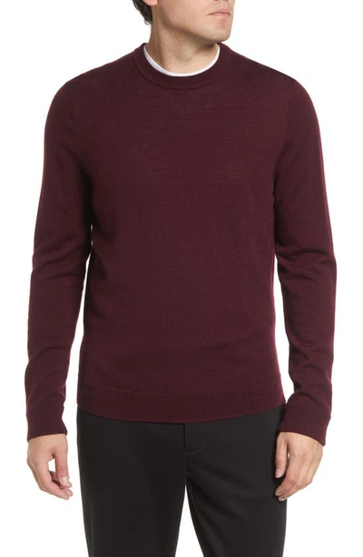 NORDSTROM WASHABLE MERINO CREWNECK SWEATER 