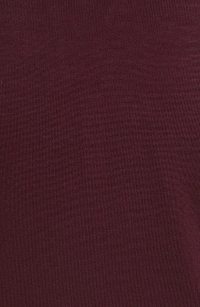 Nordstrom Washable Merino Crewneck Sweater In Burgundy Stem