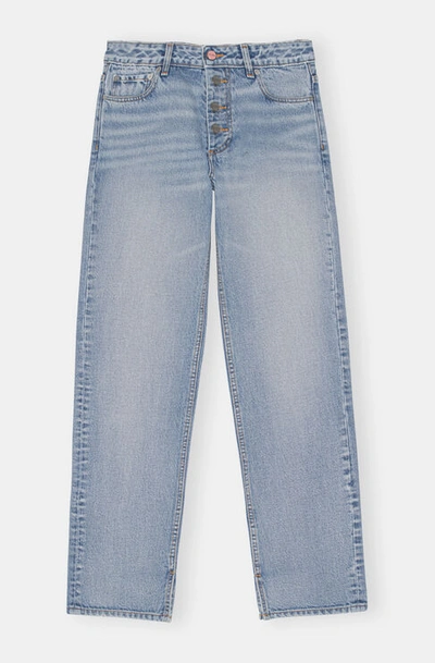 Ganni Lovy Jeans In Light Blue Vintage