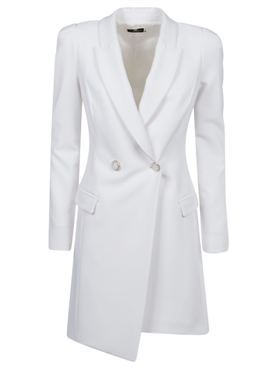 Shop Elisabetta Franchi Women's White Other Materials Dress