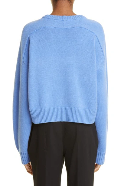 Shop Loulou Studio Bruzzi Oversize Wool & Cashmere Sweater In Blue