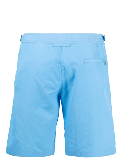 Shop Orlebar Brown Dane Ii Long Swim Shorts In Blau