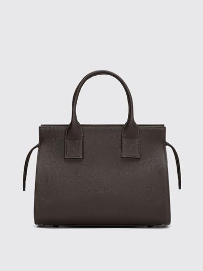 Shop Marsèll Small Curve Bag In Grained Leather In Dark