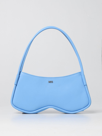 Shop Mcq By Alexander Mcqueen Shoulder Bag Mcq Woman Color Gnawed Blue
