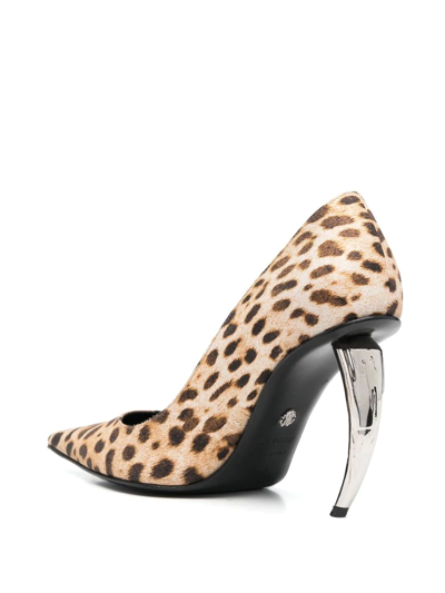 Roberto Cavalli Leopard-print Pumps In Brown