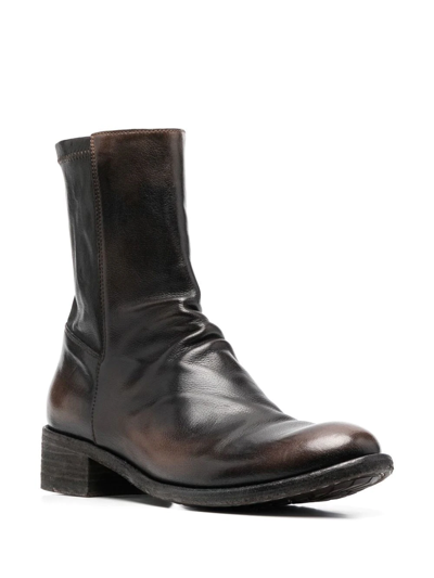 Shop Officine Creative Lison Ankle Boots In Brown
