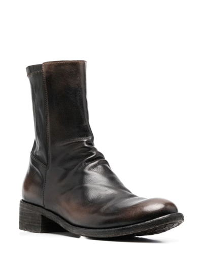 Officine Creative Lison Ankle Boots In Brown
