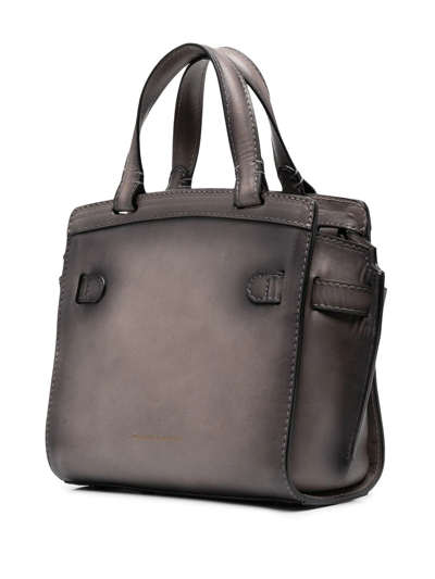 Shop Officine Creative Saddle 009 Tote Bag In Grey