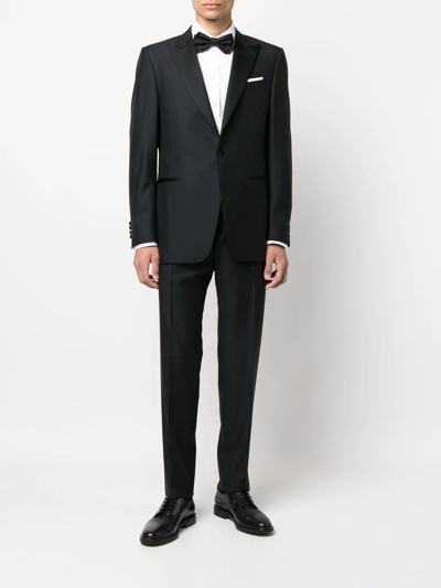 Shop Canali Two-piece Dinner Suit In Black