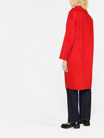 Essentiel Antwerp Antwerp Red Double breasted Wool blend Coat ModeSens