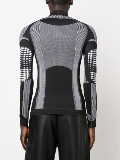 Misbhv Graphic-print Logo Long-sleeve T-shirt In Black