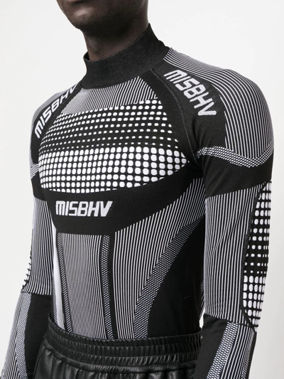 Misbhv Graphic-print Logo Long-sleeve T-shirt In Black