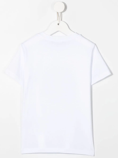Shop Balmain Logo-patch Short-sleeve T-shirt In Weiss
