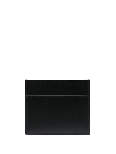 Jil Sander Leather Card Holder In Schwarz