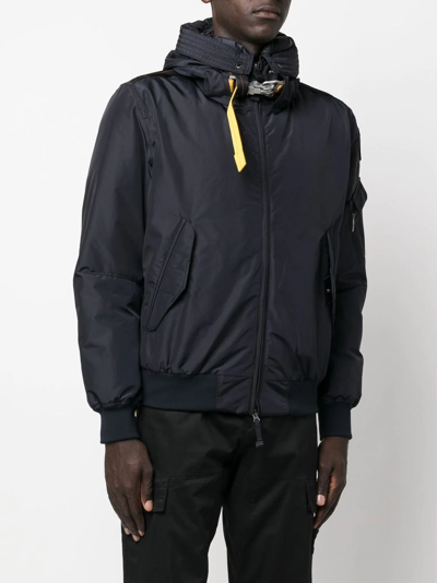 Parajumpers Clasp-fastening Lightweight Bomber Jacket In Blau