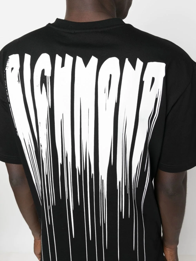 Shop John Richmond Logo-print Short-sleeve T-shirt In Schwarz