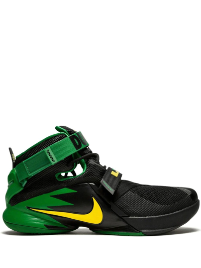 Nike Zoom Lebron Soldier 9 Prm "oregon" Sneakers In Schwarz | ModeSens