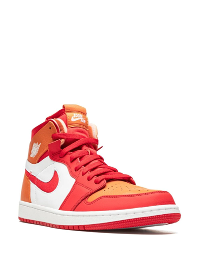 Shop Jordan Air  1 Zoom Cmft "red Hot Curry" Sneakers In Orange