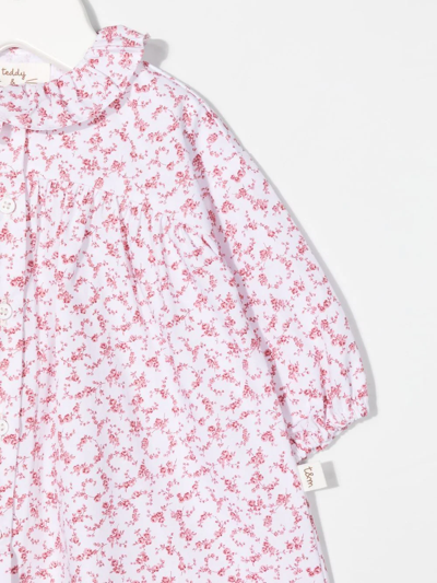 Shop Teddy & Minou Floral-print Blouse In Rosa
