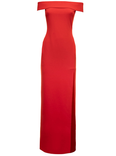 Shop Solace London Martina Maxi Dress In Red