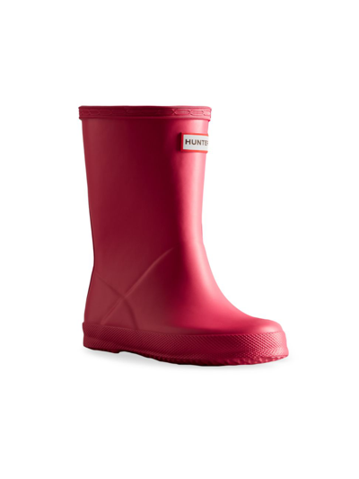Shop Hunter Little Girl's & Girl's First Class Rain Boots In Bright Pink